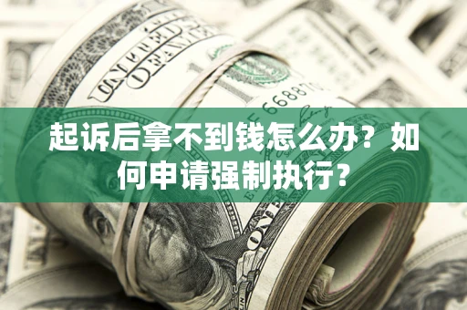 济南起诉后拿不到钱怎么办？如何申请强制执行？
