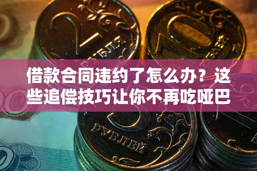 济南借款合同违约了怎么办？这些追偿技巧让你不再吃哑巴亏