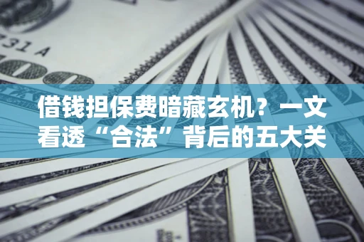 济南借钱担保费暗藏玄机？一文看透“合法”背后的五大关键陷阱