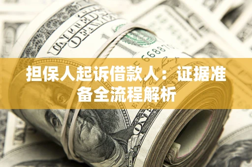 济南担保人起诉借款人：证据准备全流程解析