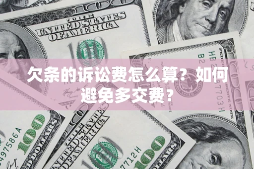 济南欠条的诉讼费怎么算？如何避免多交费？