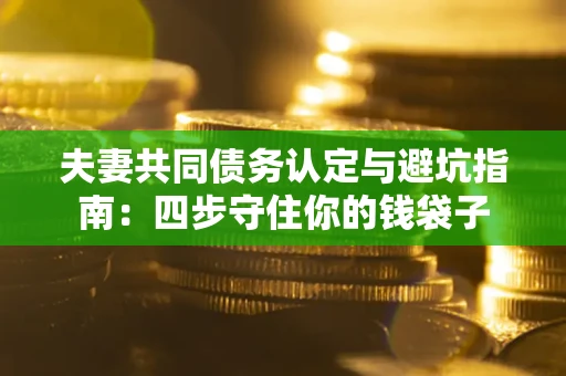 济南夫妻共同债务认定与避坑指南：四步守住你的钱袋子