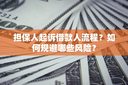 济南担保人起诉借款人流程？如何规避哪些风险？