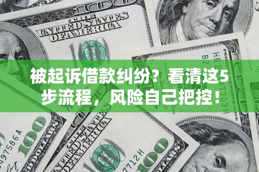 济南被起诉借款纠纷？看清这5步流程，风险自己把控！