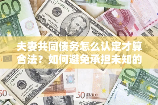济南夫妻共同债务怎么认定才算合法？如何避免承担未知的债务风险？