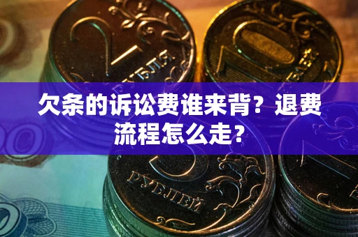 济南欠条的诉讼费谁来背？退费流程怎么走？